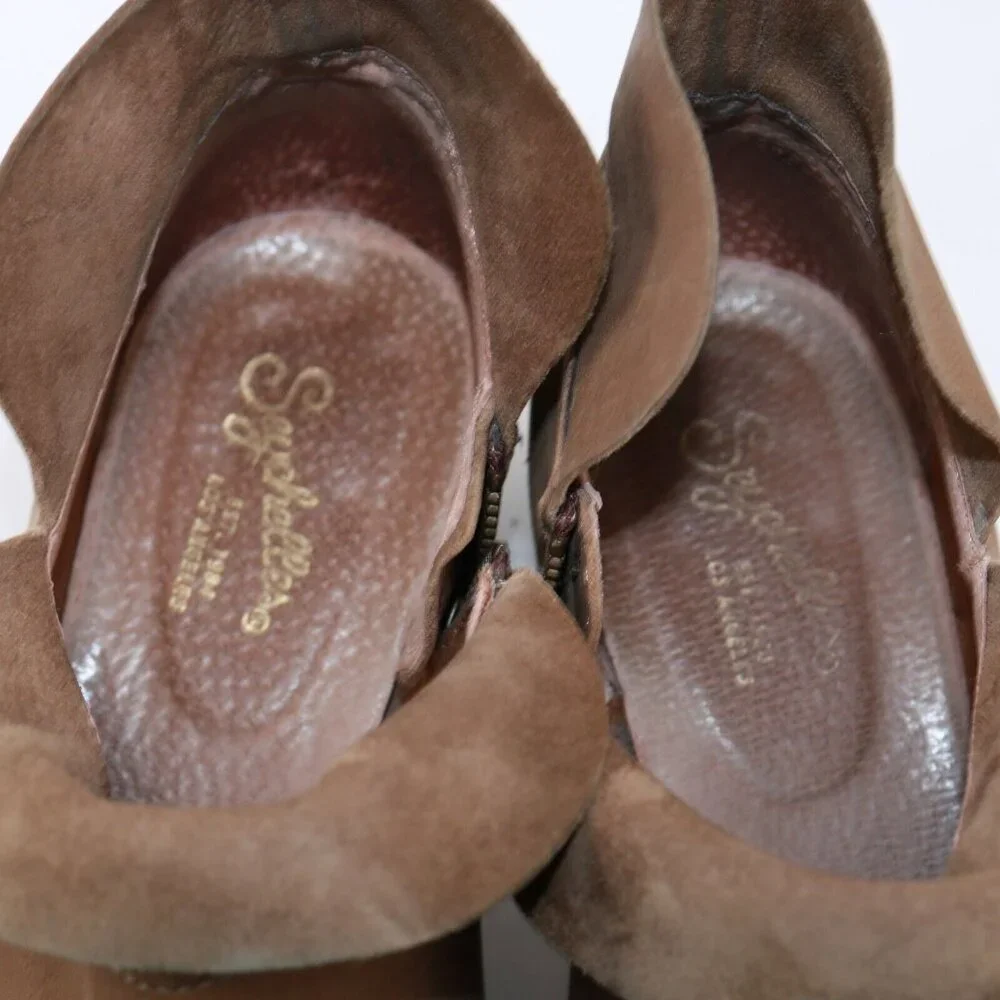Seychelles Womens‎ Bait Boot Size 9.5 Brown Tan Suede Boho Western Bootie Comfy